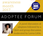 Adoptee Forum - National Adoption Awareness Month 2017