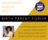 Birth Parent Forum - National Adoption Awareness Month 2017