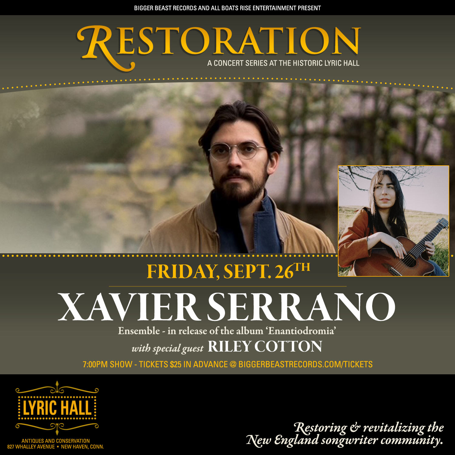 Xavier Serrano & Special Guest Riley Cotton