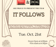 Screening @ Lyric Hall: It Follows